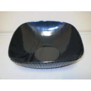    BOWL LARGE BLACK SQ 12.5LX12.5WX4.5D 9914 BLACK: Kitchen & Dining