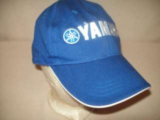 Blue Yamaha~Outboards~Ball Cap~Embroidered White Lettering~Adjustable 