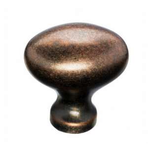  Worden Egg Knob 1 1/4   Antique Copper