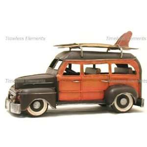  1940 Woody Surfboard Station Wagon Car Model