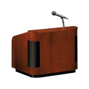  Wood Veneer Table Lectern w/Sound: Office Products