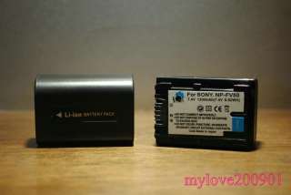 New 7.4V 1300mAh Battery NP FV50 for Sony Handycam DCR DVD115E DVD202E 