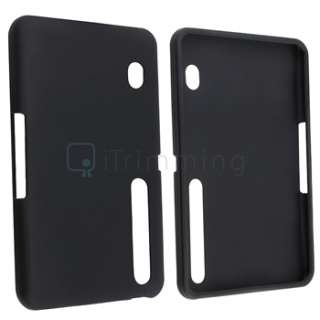For Motorola Xoom Tablet Black Silicone Skin Gel Case Cover  