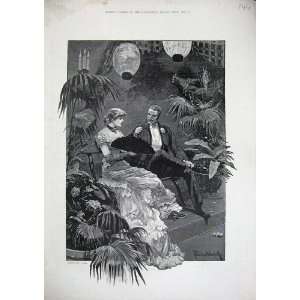   : 1881 Woodville Fine Art Man Womance Romance Garden: Home & Kitchen