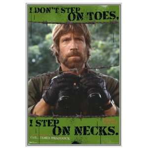  Chuck Norris as Braddock Framed Poster   Quality Silver 