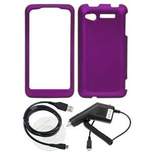   Case + Car Charger + USB Sync Data Cable for Verizon HTC Merge CDMA G2
