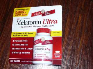 MELATONIN ULTRA 3mg with 25mg Theanine For Stress Sleep 0 20525 12168 