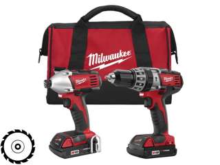 New Milwaukee 2697 22CT M18 compact lithium ion 2 tool combo kit: PRE 