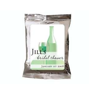 Baby Keepsake: Green Wine Theme Personalized Iced Cappuccino Favors 