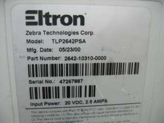 Eltron Zebra TLP 2642 Bar Code Label Printer  