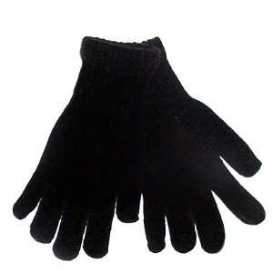  Black Winter Gloves   6pk