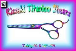 Kissaki Rainbow 27t Salon Hair Thinning Shears Scissors  