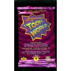 Upper Deck Adventures in Toon World Trading Card Pack   10 cards per 