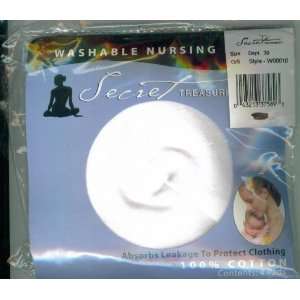 Secret Treasure Washable Nursing Pads 100% Cotton. 4 Pads. SIZE O/S