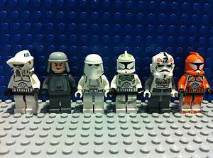 Lego Star War MiniFigure Clone & Snow & ARF Trooper Bomb Squad AT AT 