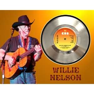 Willie Nelson Blue Eyes Crying Framed Silver Record A3