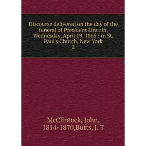   Church, New York. 2 John, 1814 1870,Butts, J. T McClintock Books