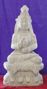 Quan Yin Marble Statue Vintage Asia 150+lbs Kwan Kuan  