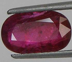 Certify 3.55 Cts.Unheated Ruby Pigeon Blood Red.  