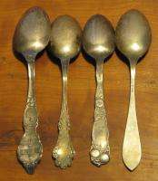   Souvenir Spoons 2.6 Troy Ounces Michigan, Chicago, Illinois  