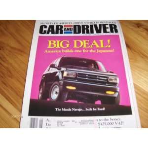 Road Test 1991 1992 Mazda Navajo LX Car and Driver Magazine