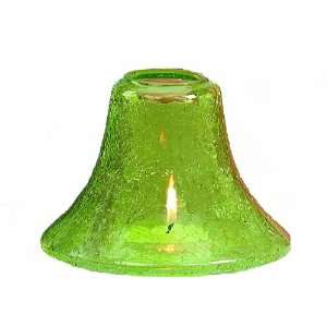  Green Crackle Glass Large Candle Jar Shade: Home & Kitchen
