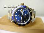 ROLEX MENS SS/18K YELLOW GOLD SLATE SERTI SUBMARINER MODEL#16613