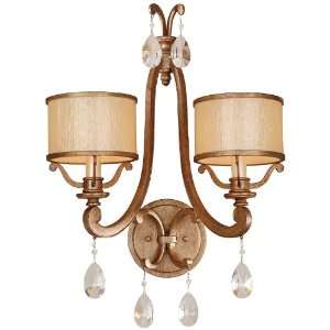 Roma Collection 2 Light 16 Antique Roman Silver Wall Sconce with 