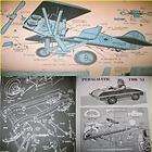 VINTAGE AIRPLANE PEDAL CAR SIDEWALK TRACTOR PLANS 13S