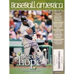  Adam Jones Autographed / Signed Baseball America Magazine 