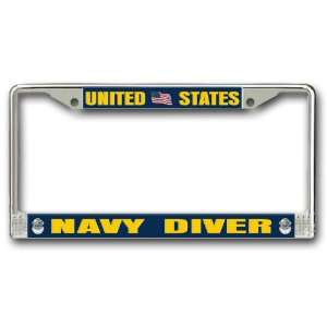  US Navy Diver License Plate Frame: Automotive