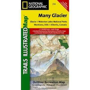  Many Glacier, Glacier National Park Map: Home & Kitchen