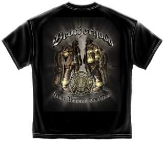 FIREFIGHTER Shirt BROTHERHOOD 343 FIREMAN Tshirt FF2075  