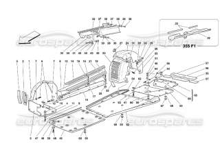 Ferrari 355 LH Rear Wheel Arch # 64878400  