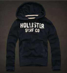   NEW Mens Hollister By Abercrombie Woodson Navy Hoodie Sweater Jacket