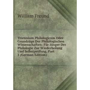   Wiederholung Und SelbstprÃ¼fung, Part 3 (German Edition) William