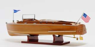 Chris Craft Runabout ~ Wood Scale Model Speed Boat 24  