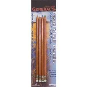  PASTEL CHALK PENCIL SET/4 COOL: Home Improvement