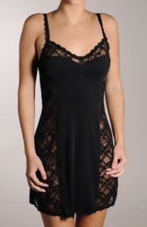 New Hanky Panky Silky Skin Luxe Chemise Blk Medium 875444  