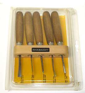 NEW Mascot H862 5 Piece Woodcarving Knife Set  
