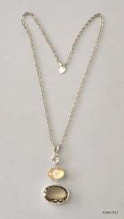 New $368 Lori Bonn Triple Drop Gemstone Necklace MIGHTY APHRODITE 