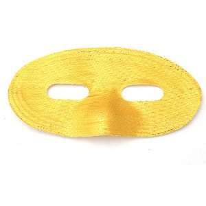 Gold Lame Oval Mardi Gras Mask 