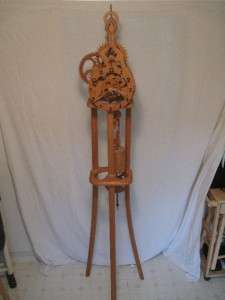 Unique Rare Vintage ALL WOOD CARVED Grandfather Clock! See Video in 