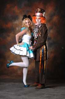   Deluxe FULL Costume Alice In Wonderland Adult Party Fancy Dress  