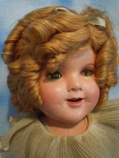 1930s Ideal 20 Shirley Temple Composition All Original w/Pin  