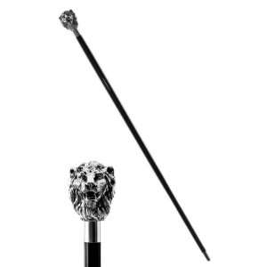   Walking Cane   Sterling Silver Lion Handle: Health & Personal Care