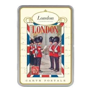  Cavallini London Carte Postale, 18 Postcards per Tin
