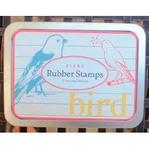    Birds Rubber Stamp Set (3 stamps) by Cavallini: Office Products