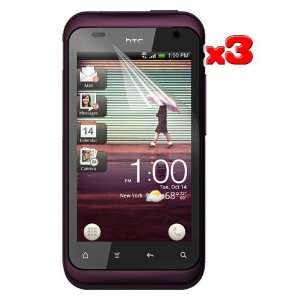  Premium 3 Packs of LCD Clear Screen Protector for HTC Rhyme ADR 