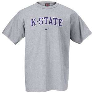 Nike Kansas State Wildcats Ash Classic Arch T shirt  